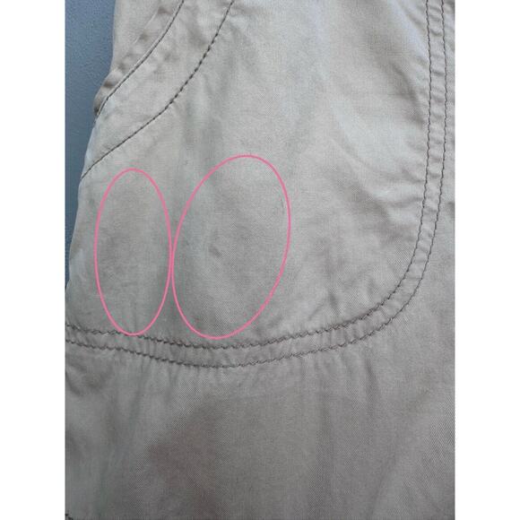 Y2K VTG EXPRESS Tan Cargo Carpenter Mini Micro Skirt Sz 8 GRUNGE STREETWEAR READ - Picture 11 of 11